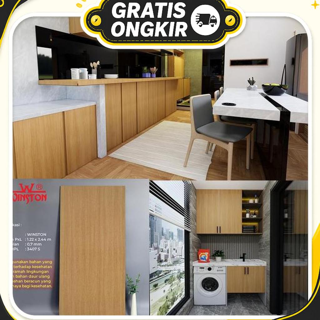 Hpl No Taco No Aica Mebel Best By Winston Motif Urat Kayu Wood Grains 2 Merah Puts