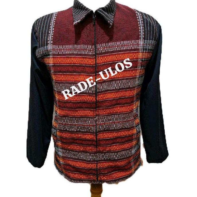 Sale Jasket Ulos Ragihotang / Jasket Tenun Asli Ulos Sumatera / Ulos Ragihotang/ Ulos Batak