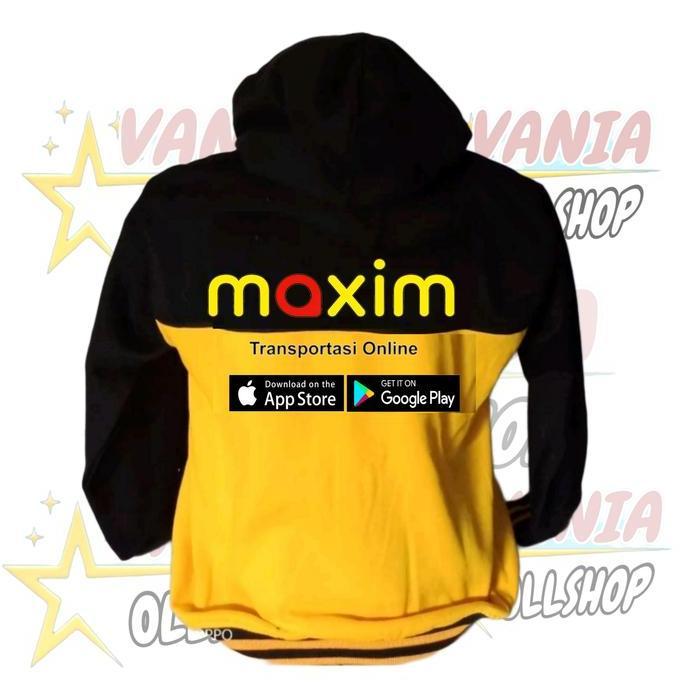 New Sweater Zipper Maxim Sablon Ojek Online Maxim