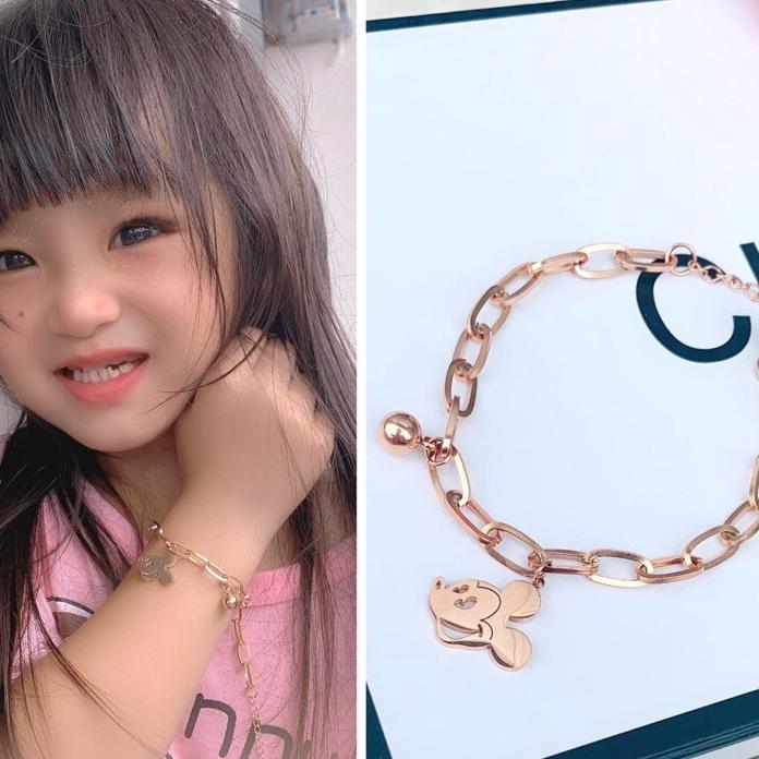 Gelang Tangan Mickey Dewasa Dan Anak Titanium Asli Anti Karatan Gelang Anak Titanium