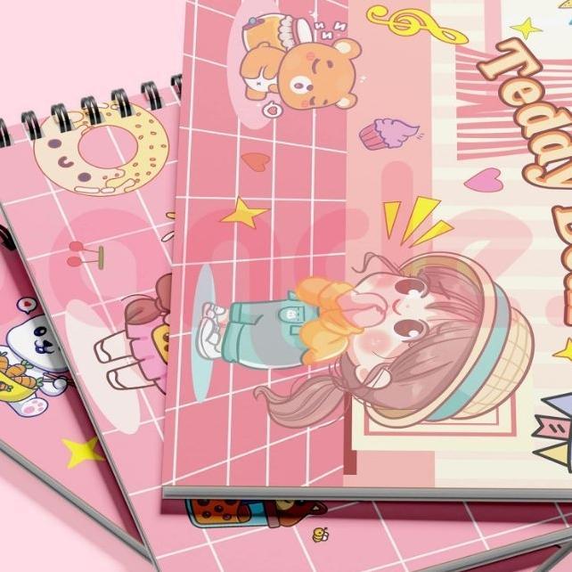 Tandes Sketchbook A4 Buku Gambar Anak Buku Sketsa Aesthetic / 60 Halaman  Karakter Cute & Frozen
