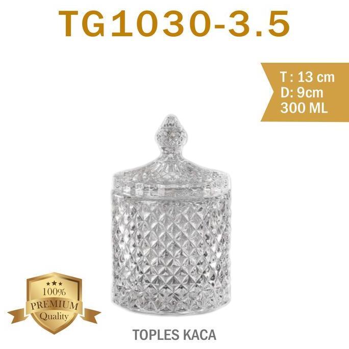 Toples kristal ukuran sedang TG1030-3.5 crystal jar Wedding Souvenir