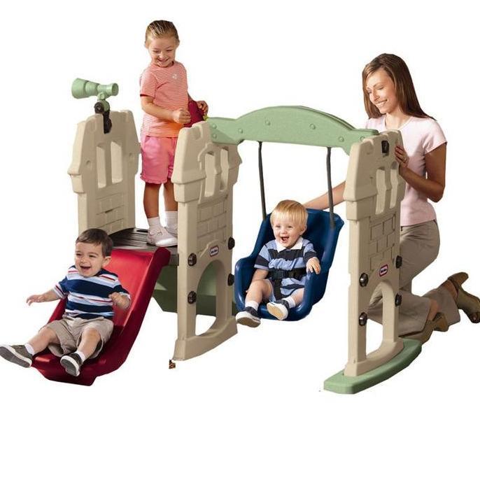 Sewa Mainan Ayunan anak Prosotan Little Tikes Swing Slide along Castle