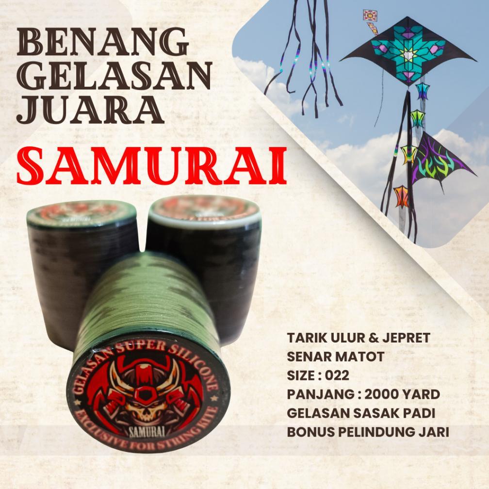 TOYSTORYSTORAGE BENANG LAYANGAN GELASAN TAJAM SAMURAI SIZE : 0.22 SENAR MATOT PANJANG : 2000 YARD SA