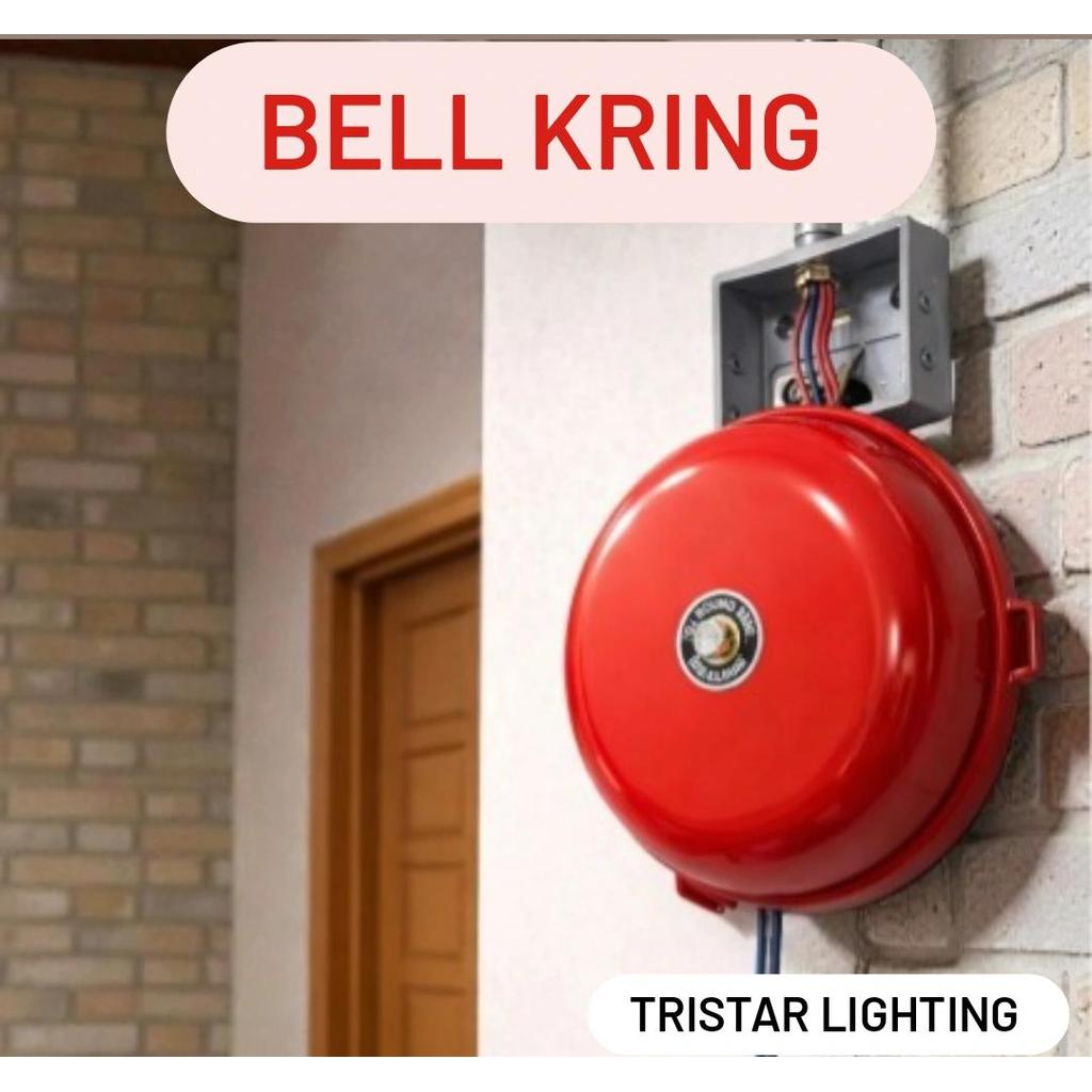 Bell Kring / Bell Listrik / Round Bell /Round Alarm / Bell Sekolah / Bell Emergency / Bell Pabrik / 