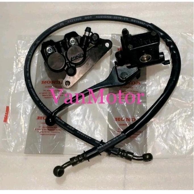 KALIPER CAKRAM PALA BABI DEPAN KARISMA SUPRA X 125 SUPRA FIT NEW LAMA HONDA ASLI NISSIN SET MASTER R