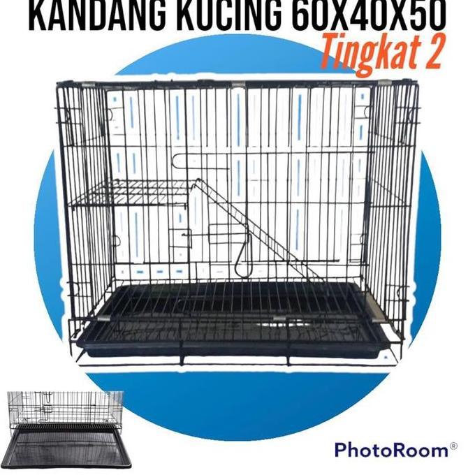 kandang kucing lipat tingkat 2 Ready