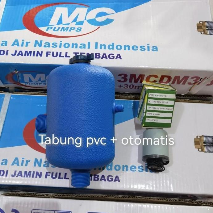 Tabung Otomatis Pompa Air Plastik Pvc Komplit Shimizu Hemat