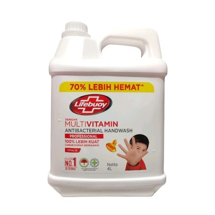 Lifebuoy Professional Hand Wash Sabun Cuci Tangan 4 Liter Jerigen Anti Bakteri & Multivitamin Member