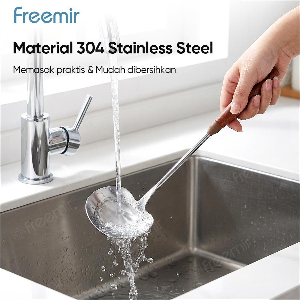 Freemir Sutil Spatula Centong Stainless 304 Desain Jamur