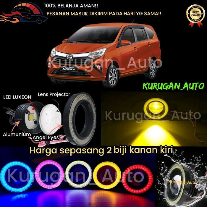 Foglamp Angel Eyes Led Kuning Sigra Lampu Variasi Mobil Original Dan Terpercaya