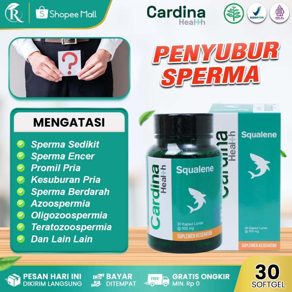 (Terbaru) CARDINA SQUALENE Obat Penyubur Sperma Pria Agar Banyak dan Kental Bagus Untuk PROMIL Vitam