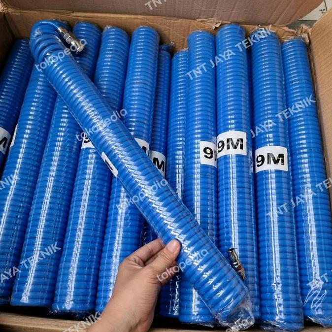 Selang Kompresor Angin 9 Meter / Selang Recoil 9Meter / Selang Spiral