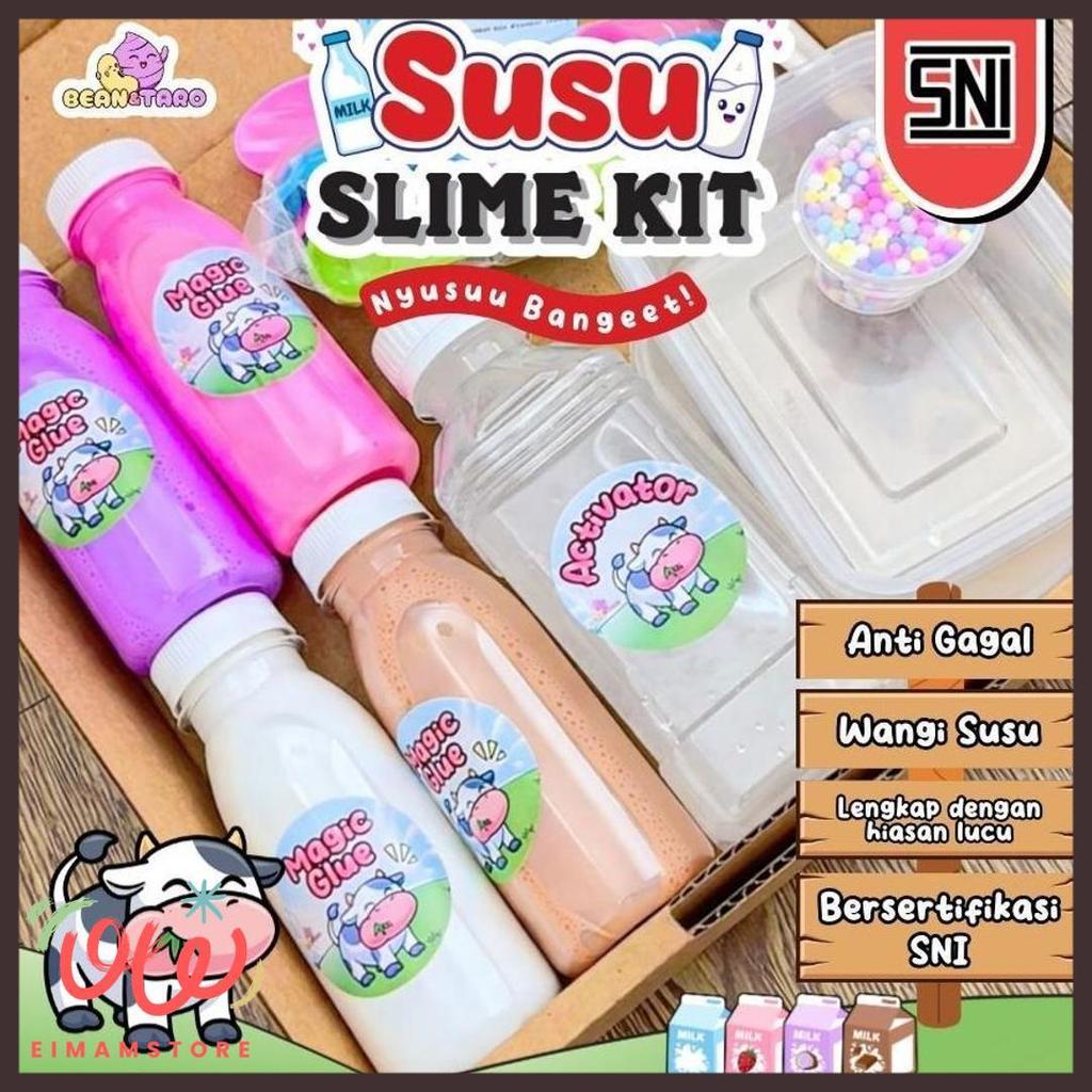 Berkualitas Slime Kit Susu || Susu Slime Kit || Slime Seru || Slime Anak || Slime Wangi || Sensory P