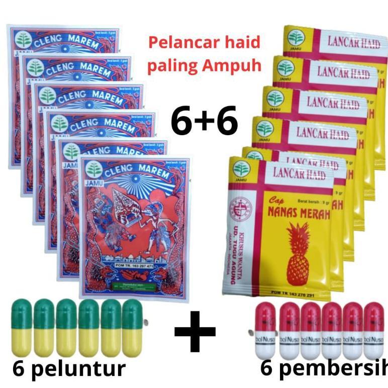 (Terbaru) jamu pelancar haid wayang+nanas paket komplit (Terlaris)