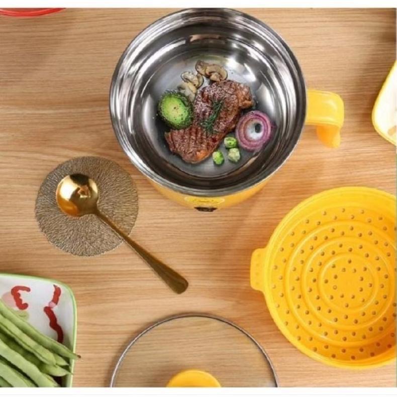 BIG SALE Rice Cooker Mini Panci Bebek Elektrik Kukusan Penanak Nasi Otomatis 1 Liter Bisa Buat Masak