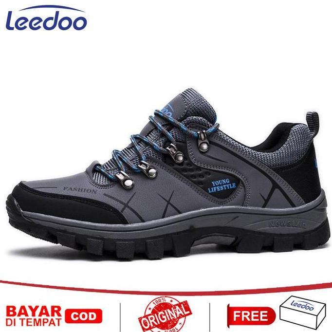 Leedoo Sepatu Hiking / Sepatu Gunung Sepatu Outdoor Pria Antiselip MH202