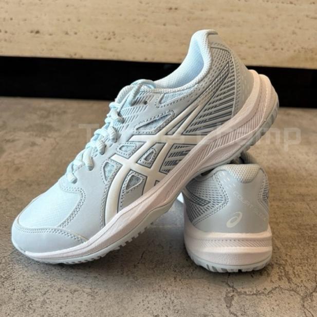 CUCI GUDANG Sepatu Tenis Asics Court Slide 4 Sky White Women/Women Tennis Asics Shoe Court Slide 4 S