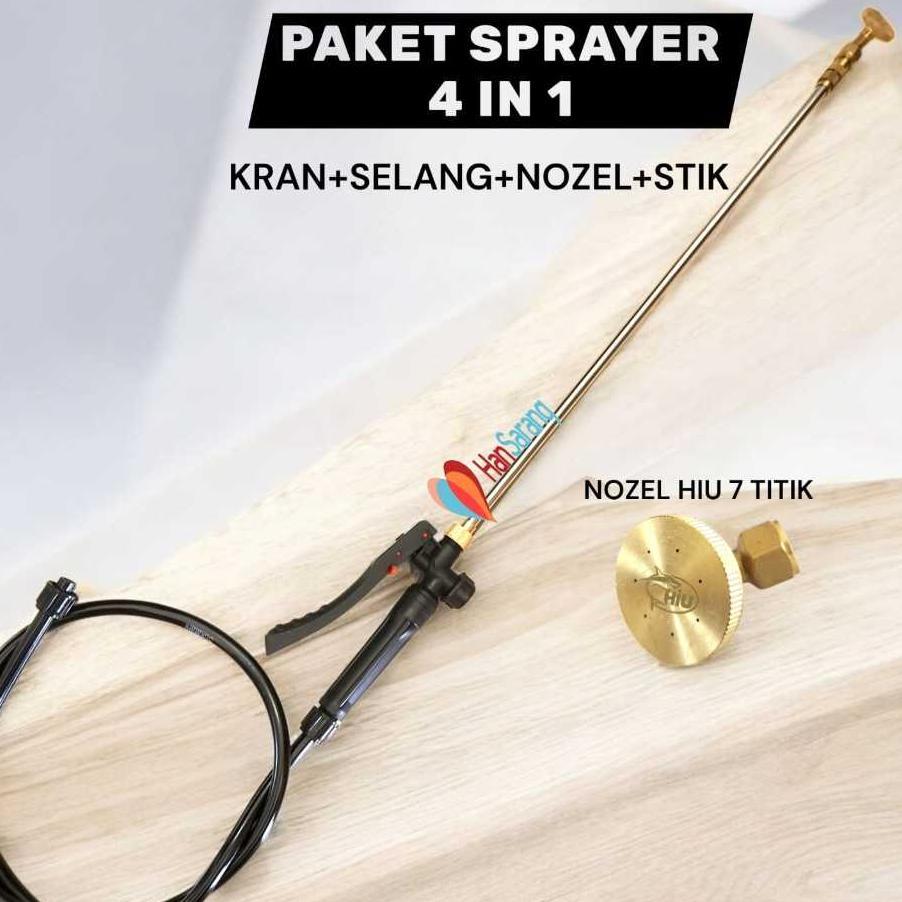 Paket Sprayer Elektrik Paket Selang Sprayer Handle Sprayer Stik Sprayer Nozel Hiu