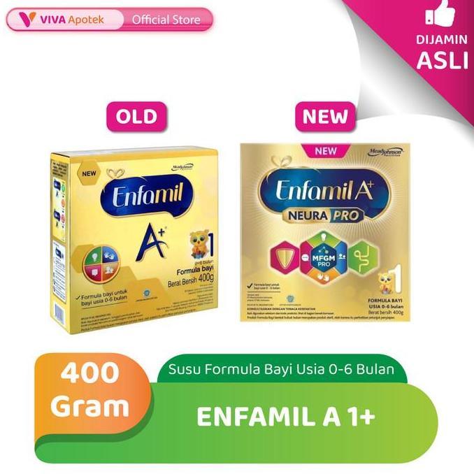 Enfamil A 1+ Susu Formula Bayi Usia 0-6 Bulan (400 Gram)