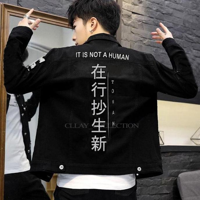 Mild.stander - Best Seller Jaket Jeans Graffiti Blitz|Jaket Denim Printing New Fashio