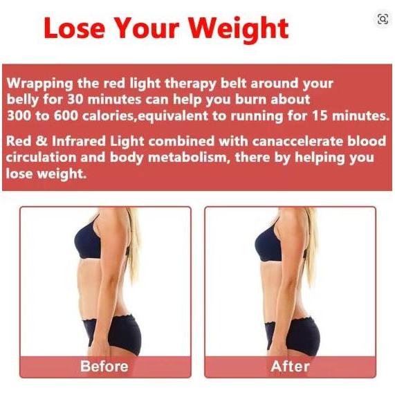 Alat Terapi 120LED Inframerah untuk Pinggang Otot Diet Perut Punggung Cedera Anti Pegal Therapy Pera