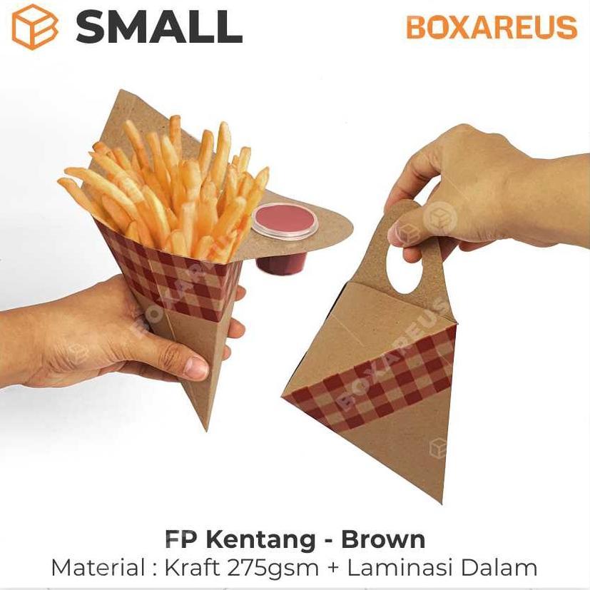 Box Kentang Goreng Dus Churros Ayam French Fries | Fp Kentang Brown