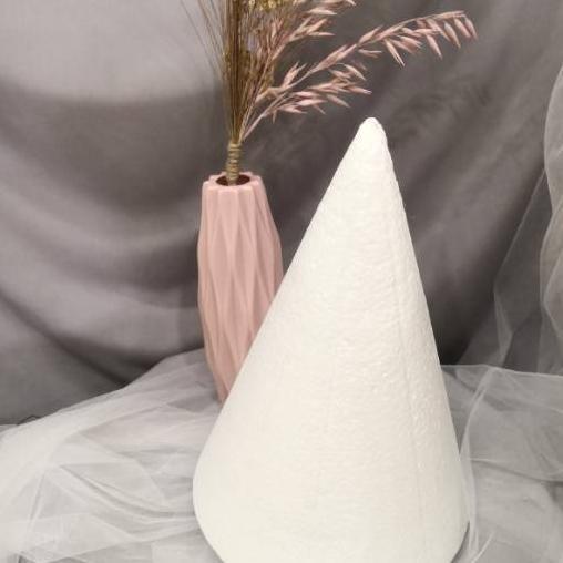 Kerucut D20 T30 Dummy Cake Styrofoam /Sterofoam/ Gabus