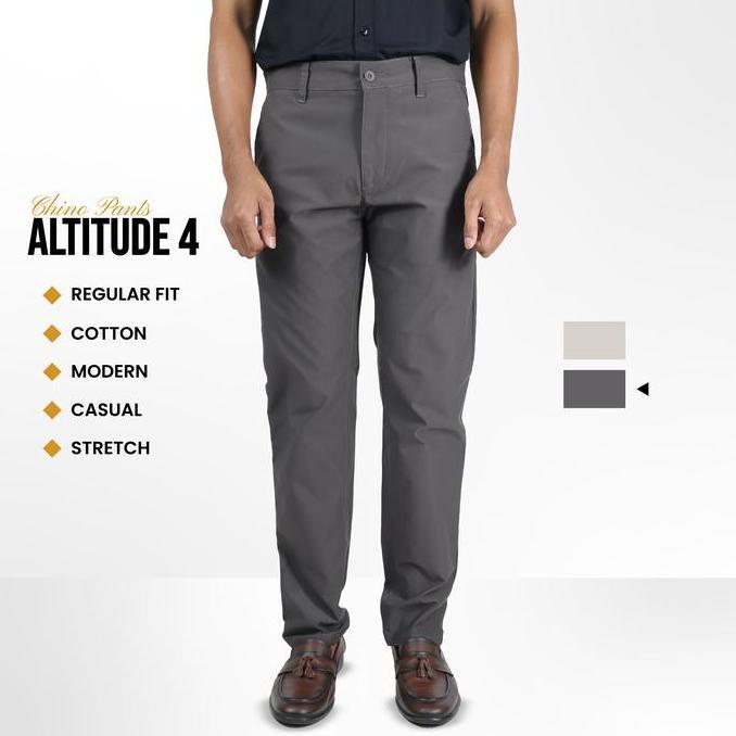 Emba Classic - Altitude 4 Celana Panjang Pria Chino Reguler Fit  Casual