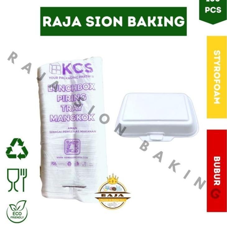 Styrofoam Makanan / Styrofoam Bubur Kcs 02 ( Sedang ) Isi 100 Pcs - Instant Only