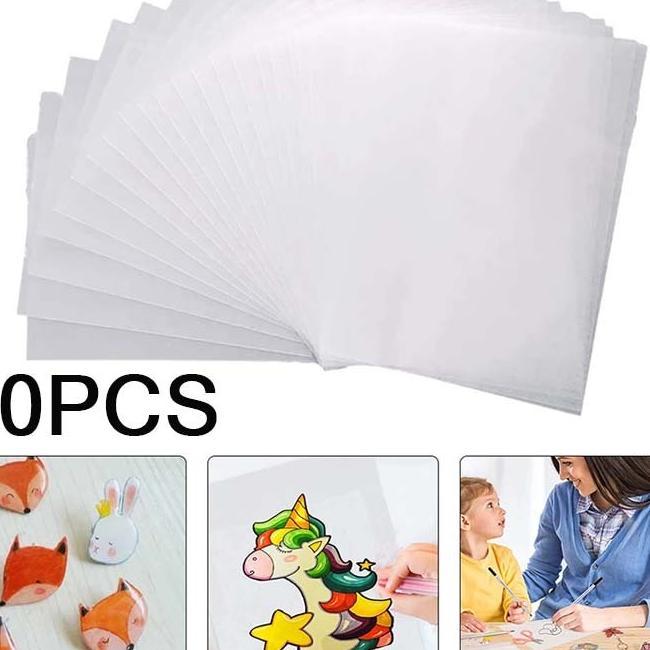 10Pcs Plastik Shrink Paper 20*29Cm Shrink Kertas Shrink Paper Diy Multifungsi Heat Shrink Sheets Shr