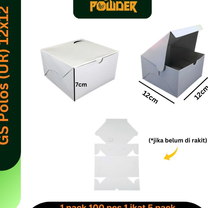 Dus Snack Duplex Putih Polos 12X12 |Dus Snack Kraft 12X14 |Dus Snack Coklat 12X16|Dus Snack Putih Su