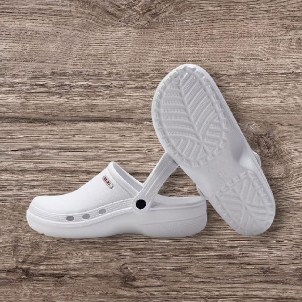BEST DEALS sandal  sepatu crocs medis putih sandal baim  pria wanita perawat bidan dokter sandal rum
