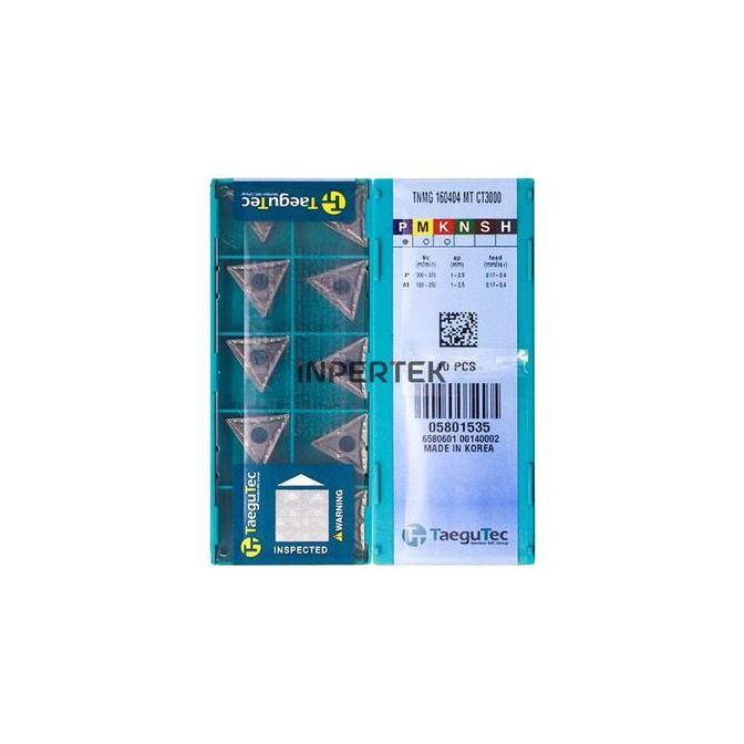 AKARA Insert TNMG 160404 MT TAEGUTEC Insert Bubut TNMG 16 04 04 TNMG160404