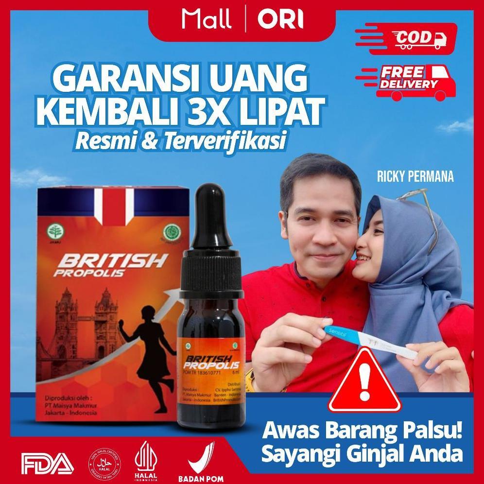 (Terbaru) BRITISH PROPOLIS - Promil Program Hamil Stamina Pria, Kesuburan Wanita, Kista, Miom, Lanca