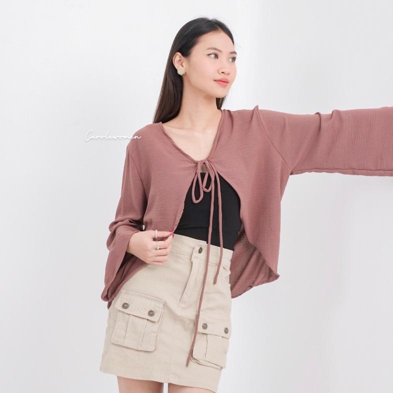 NEW LUNA OUTER - OUTER WANITA LENGAN PANJANG KOREAN LOOK OUTFIT BALI OUTER PANTAI