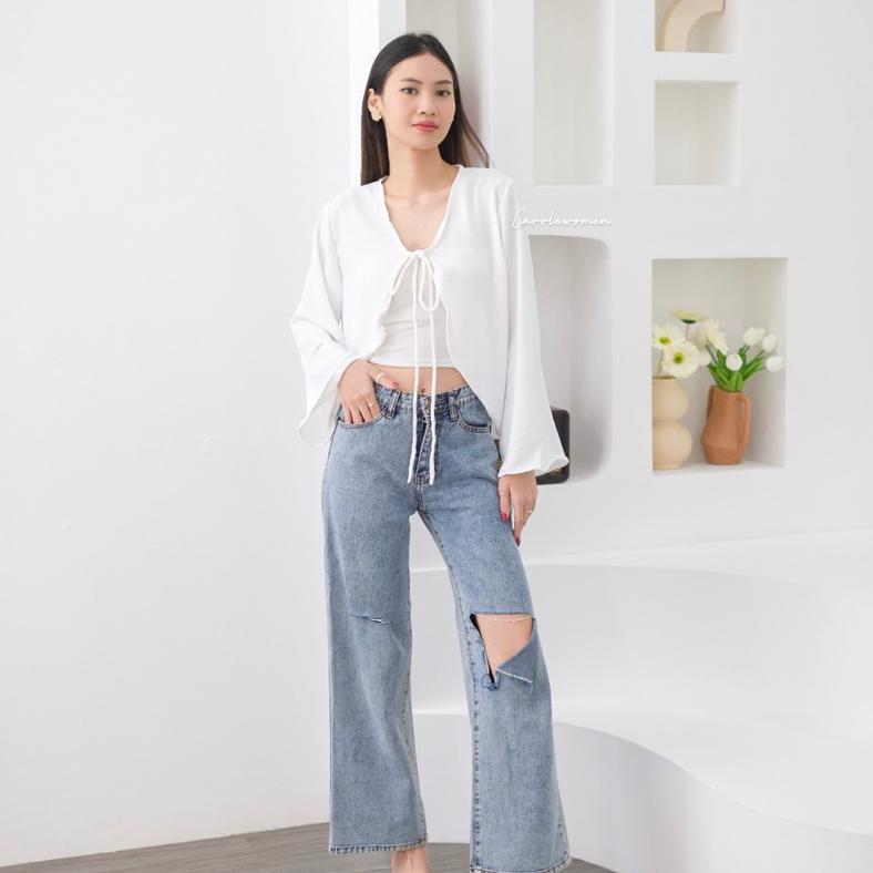 terbaru luna outer - outer wanita lengan panjang korean look outfit bali outer pantai