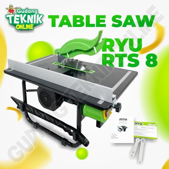 TERAR RYU RTS8 / Table Saw RYU RTS 8 - Mesin Gergaji Meja 8inch RYU Tekiro 8 Inch