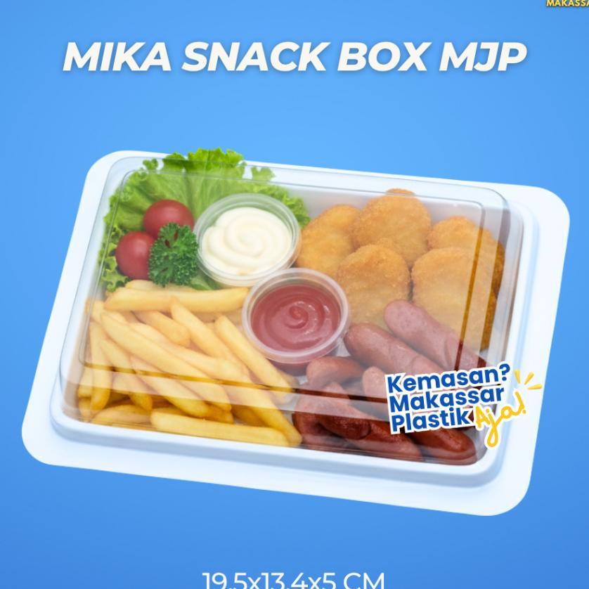 Mika Snack Box Mjp / Mika Snack / Mika Plastik @50 Pcs