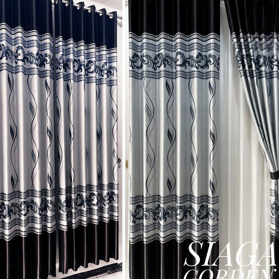 Gorden Blackout Import Motif Print Arizona Dan Napoleon 12 Gelombang 24 Smokring Warna Hitam