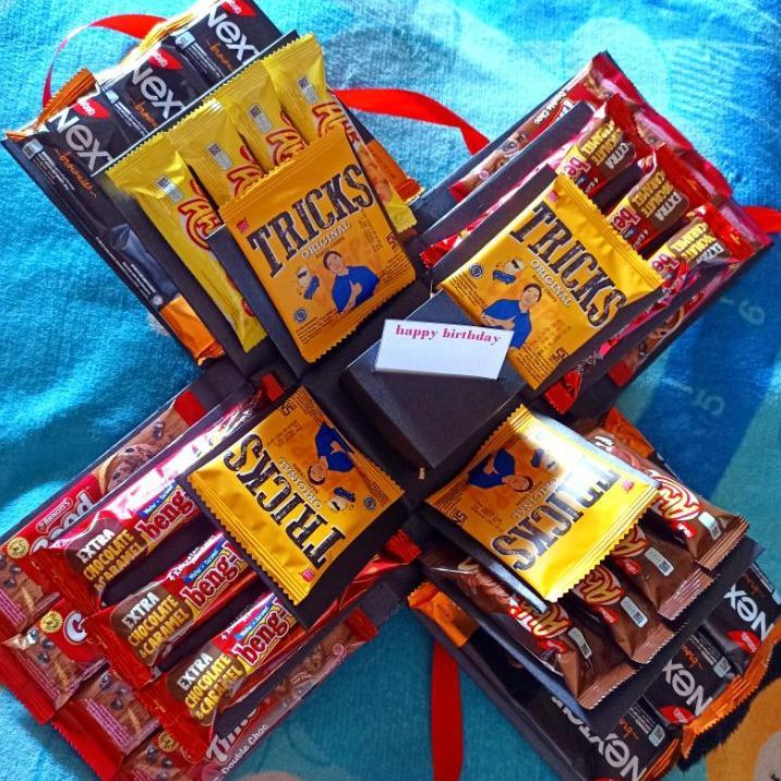 Snack Box, Box Tarik Uang ,Eksplosion Box Snack Tarik Uang ,Kado Ulang Tahun Cewek Box, Ultah Wanita