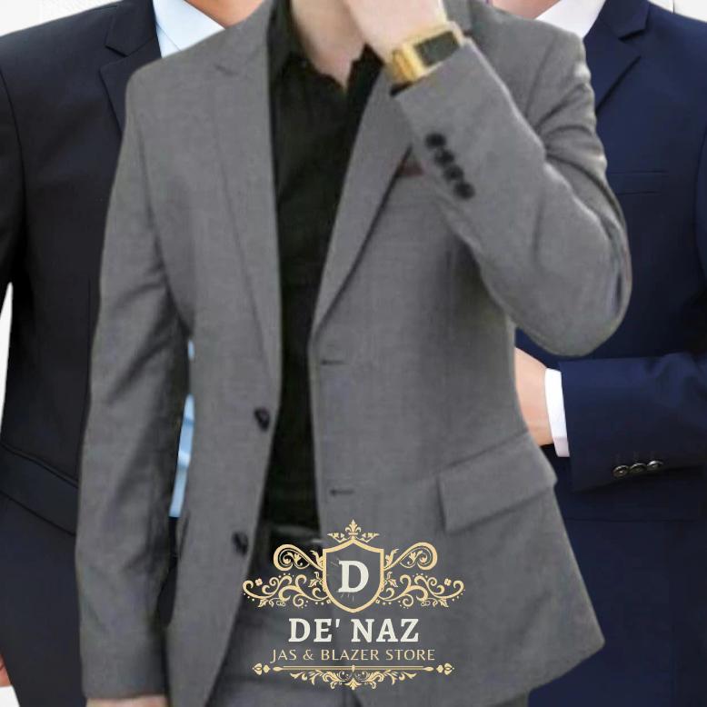 GARANSI Jas Blazer Pria, Blazer formal  Bahan Wool Stretch Super, Jas Pria Slimfit body