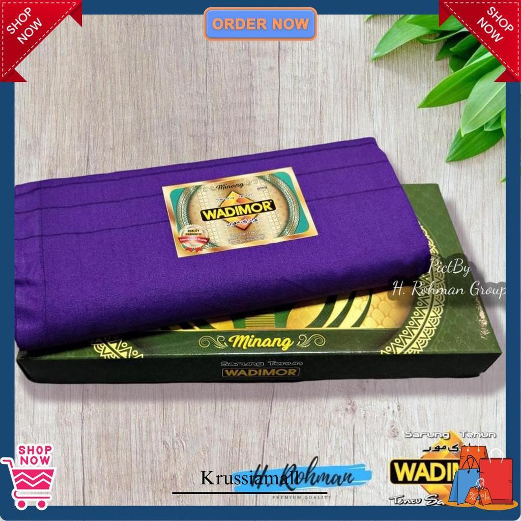 Sarung Wadimor Pria Polos Warna Bergaris Sarung Dewasa Original Wadimor Siap Kirim