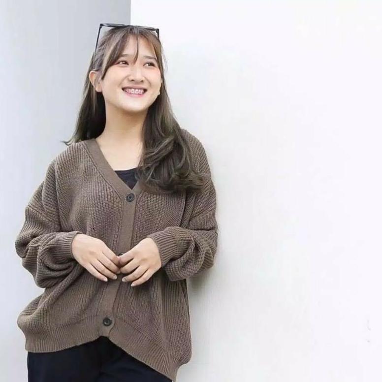 Gratong Malika Cardy Oversize / Cardig Rajut Tebal / Rajut Wanita Oversize Xxl / Baju Rajut / Rajut 