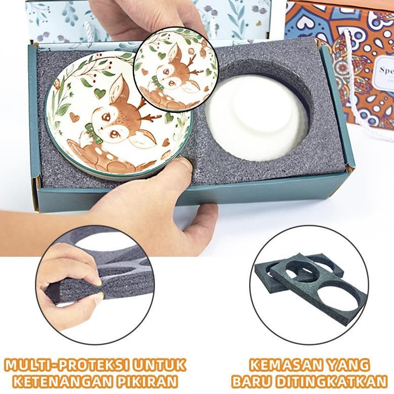 Diskon Earise Hadiah Festival Musim Semi Hadiah Festival Musim Semi Japanese Bowl Set Mangkok Set Pr