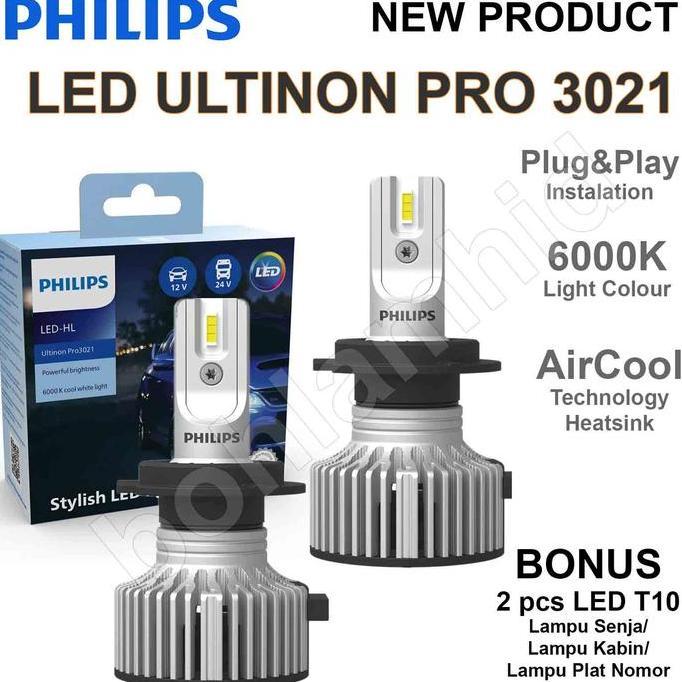 Lampu LED ERTIGA Philips Ultinon PRO3021 H4 Hi/Lo Headlamp