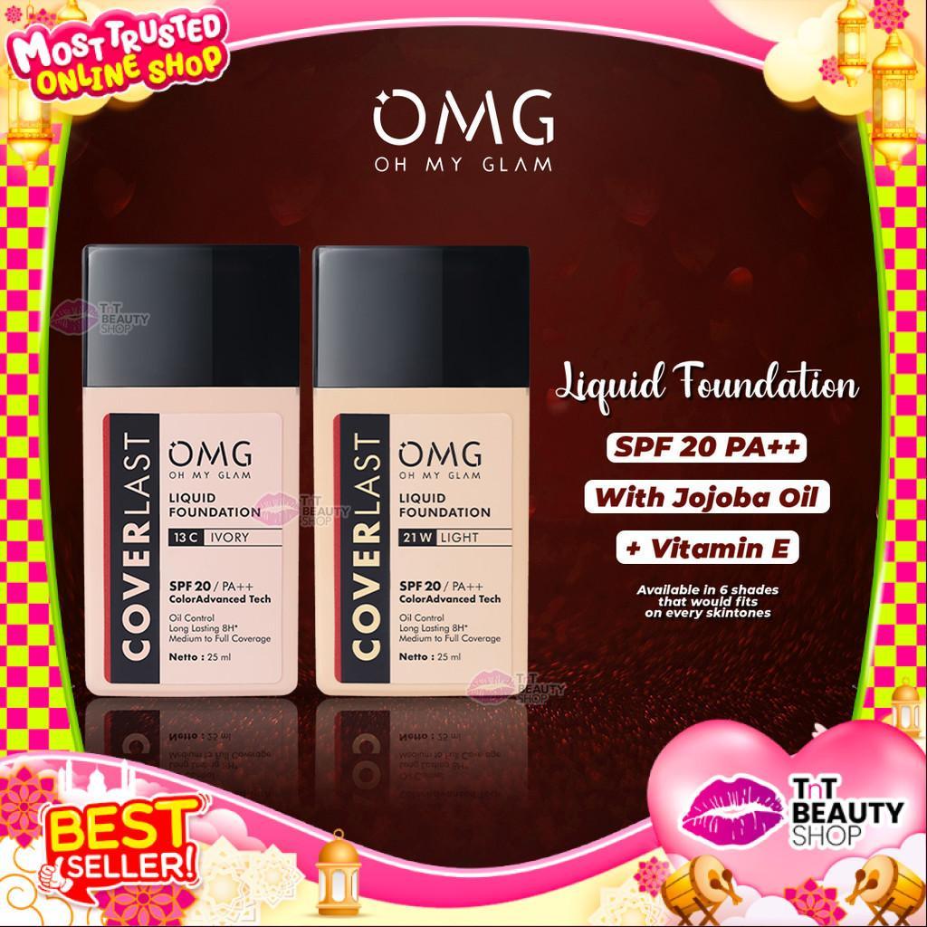 Omg Oh My Glam Coverlast Liquid Foundation - Alas Bedak | Tnt Beauty Shop