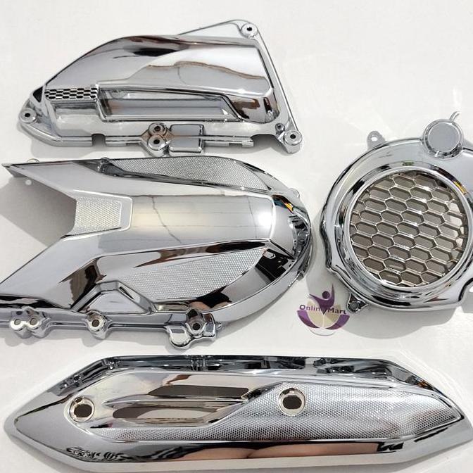Cover tutup Cvt 1paket Chrome Genio beat street 2020 beat deluxe