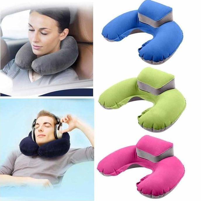 BANTAL LEHER LIPAT TIUP OTOMATIS ISI ANGIN UDARA MOBIL TRAVEL PORTABLE OUTDOOR DEWASA ANAK POLOS JUM