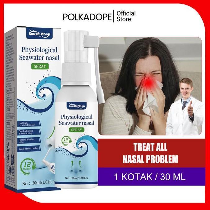 South Moon Sinusitis Semprot Hidung30ml Sinusitis Polip Hidung Semprotan Rinitis Air Laut Fisiologis